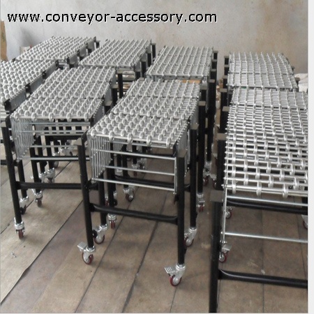 Flexible Gravity Metal Skate Wheel Conveyor