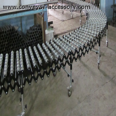 Flexible Gravity Metal Skate Wheel Conveyor