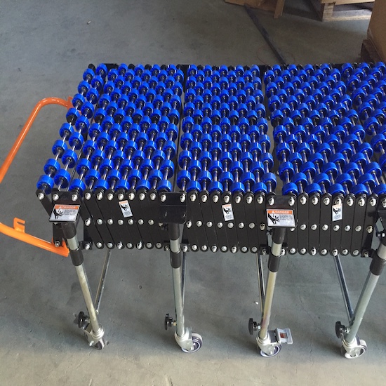 Flexible Gravity Plastic Skate Wheel Conveyor